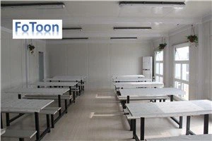 Sala tal-pranzu tal-kċina tal-kontenituri prefabbrikati